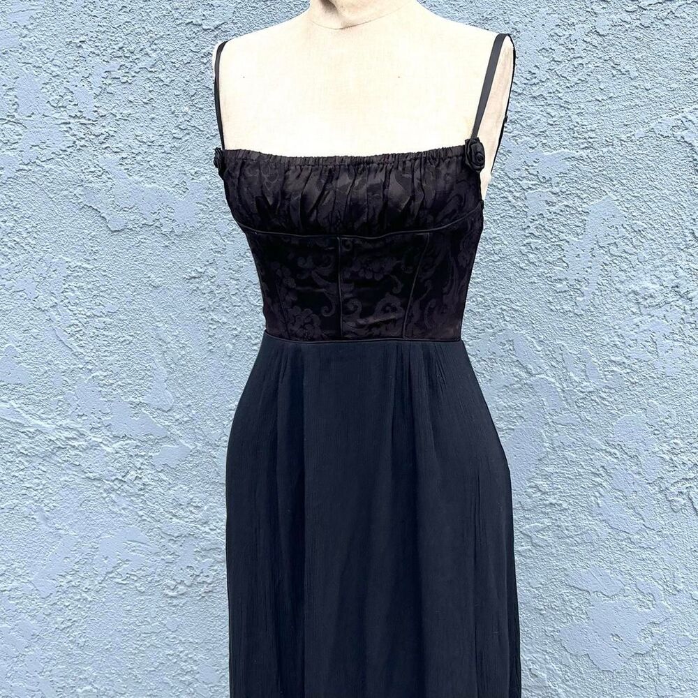 Shrine of Hollywood Women's Black Slip Dress Goth whimsygoth Small